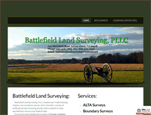 Tablet Screenshot of battlefieldlandsurveying.com